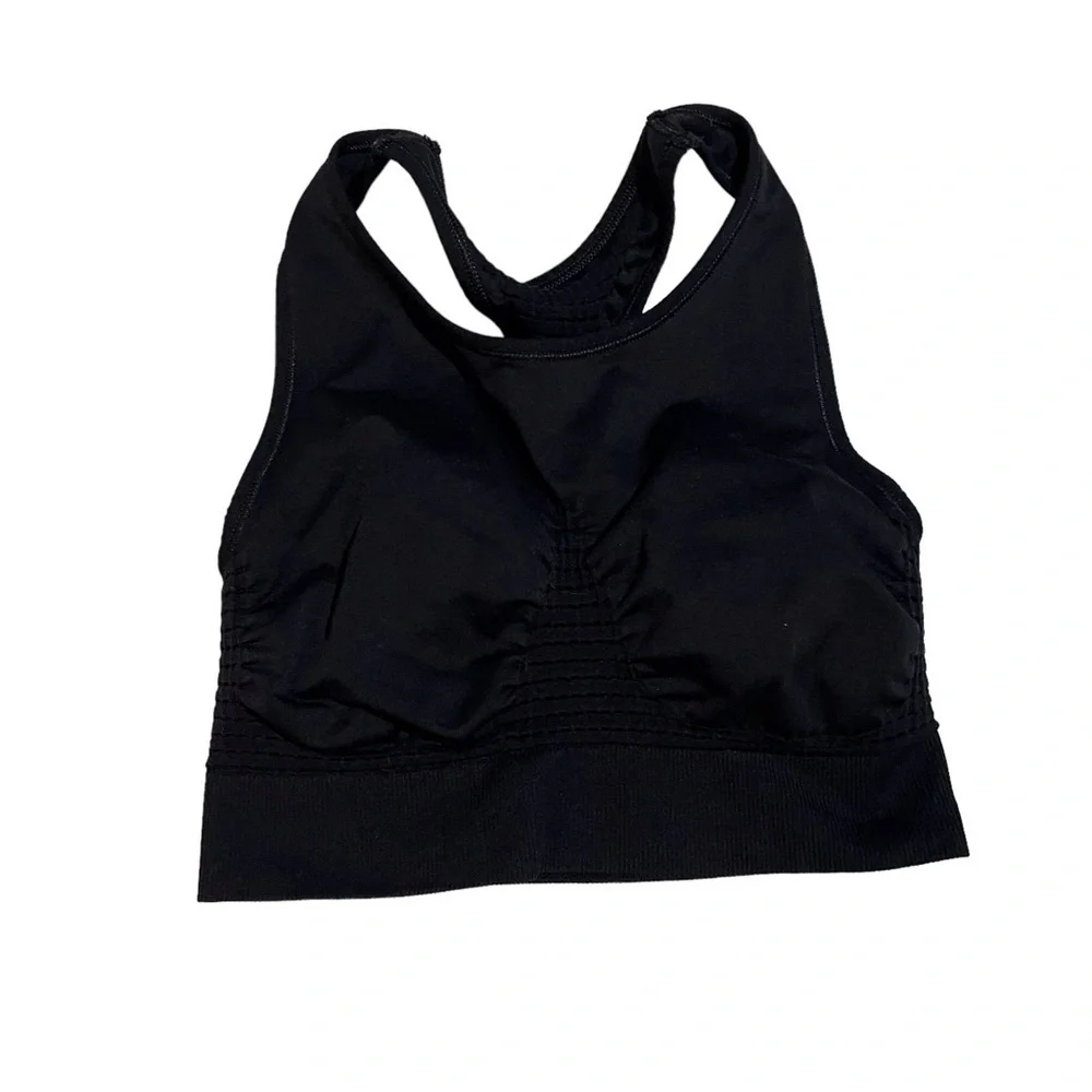 Sweaty Betty Stamina Sports Bra Black Size Medium Racerback Medium Impact - Picture 3 of 7